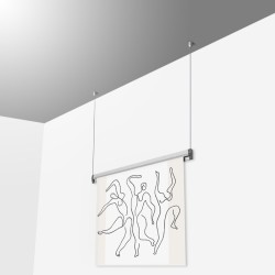 Poster & Photo Display Rail Ceiling Kit