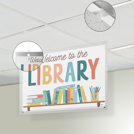 Suspended Ceiling Poster Holder Kit