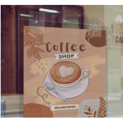 Double Sided Window Display Pocket with Adhesive Hook