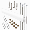 Wall hanging Long Clip Rail Max Complete Kit (Ready to use)
