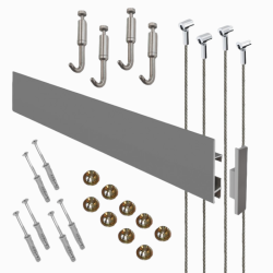 Wall hanging Long Clip Rail Max Complete Kit (Ready to use)