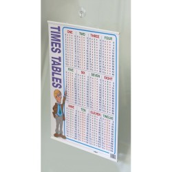 White Poster Hanger with Suction Cup (By Paper Size)