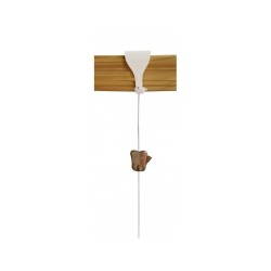 White Steel Cable White Moulding Hook kit + Zipper Hook