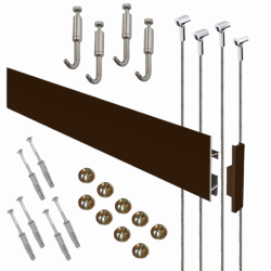 Wall hanging Long Clip Rail Max Complete Kit (Ready to use)