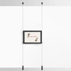 Back to Back Aluminium Click Snap Frame Ceiling to Floor Kit (Landscap