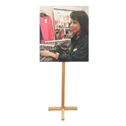 Window Display Easel Wood