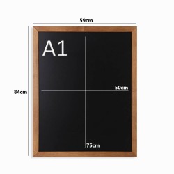 Self Adhesive Wooden Frame Chalkboard (Non-Printed Blackboard Frame)