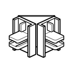 Clip-Rail Smart Heavy Duty Corner Connector